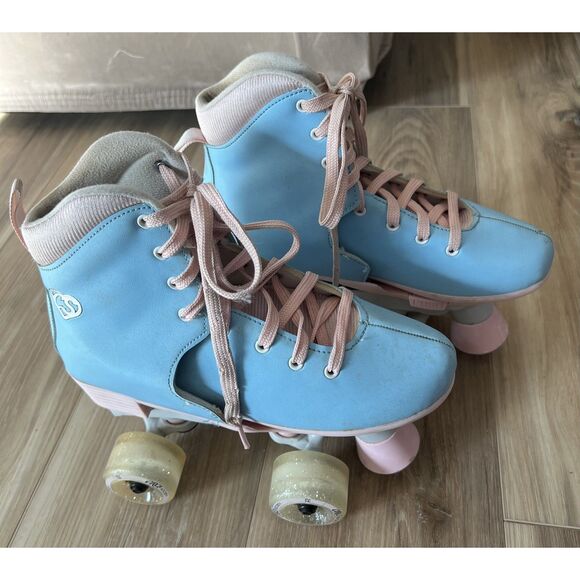 Circle Society Adjustable Kids Girls Roller Skates Classic Cotton Candy Yth 3-7 - Picture 1 of 6